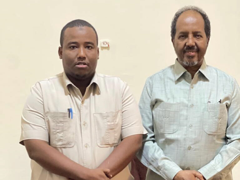 The Chairman of ACORDO Dr Yasin Ahmed Osman  meet President Hassan Sheikh Mohamud and talked